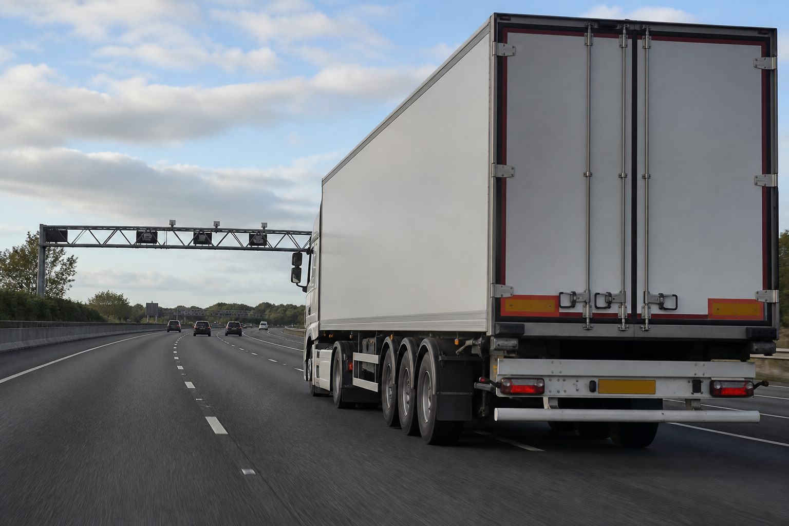 HGV on UK motorway relating to speed limits