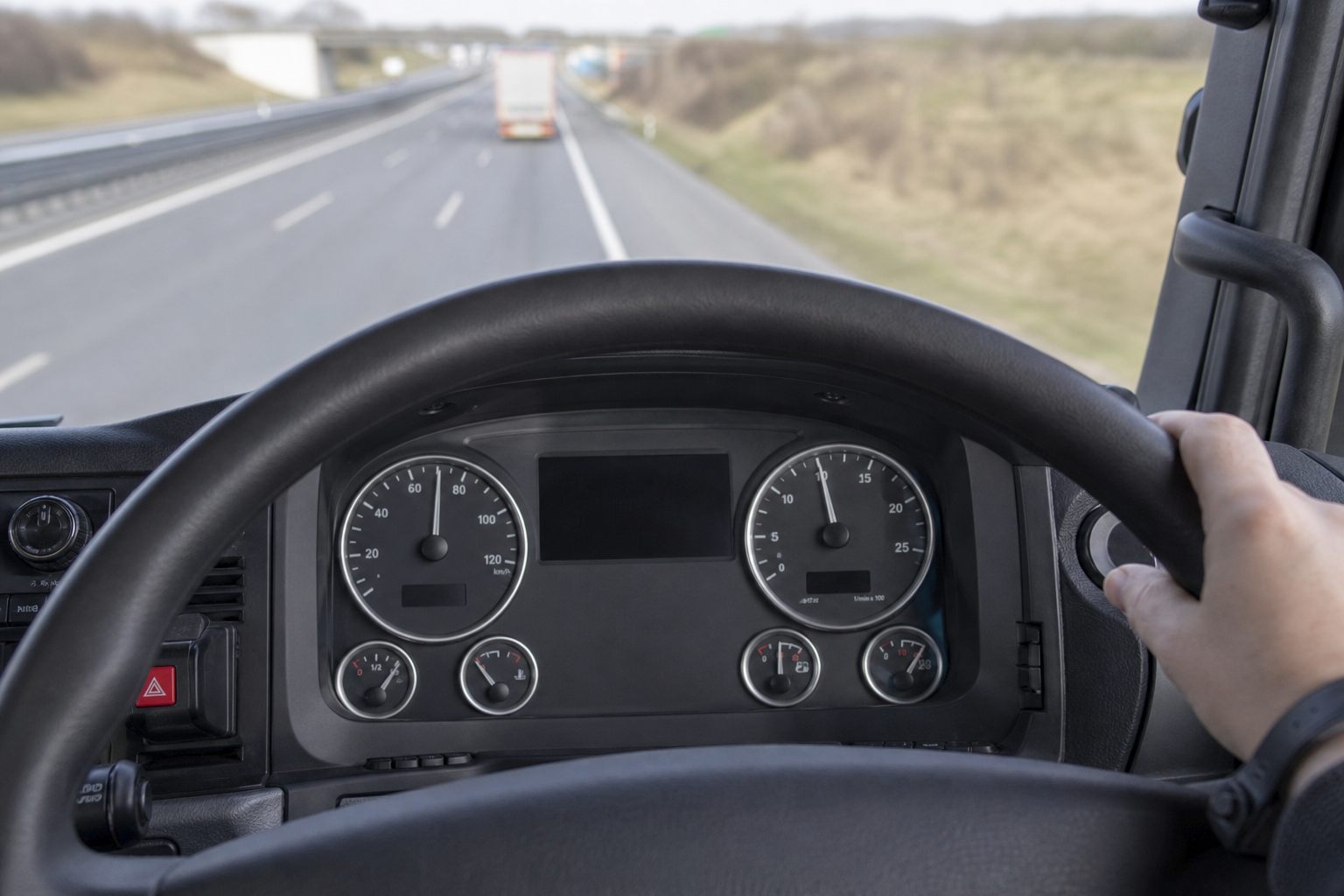 HGV instrument cluster related to speed limiter awareness
