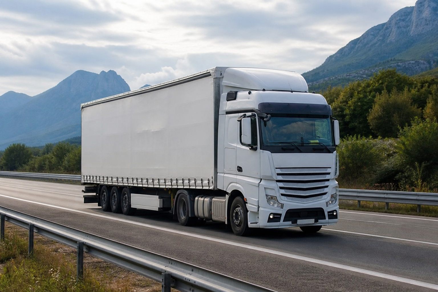 International HGV combination on a motorway